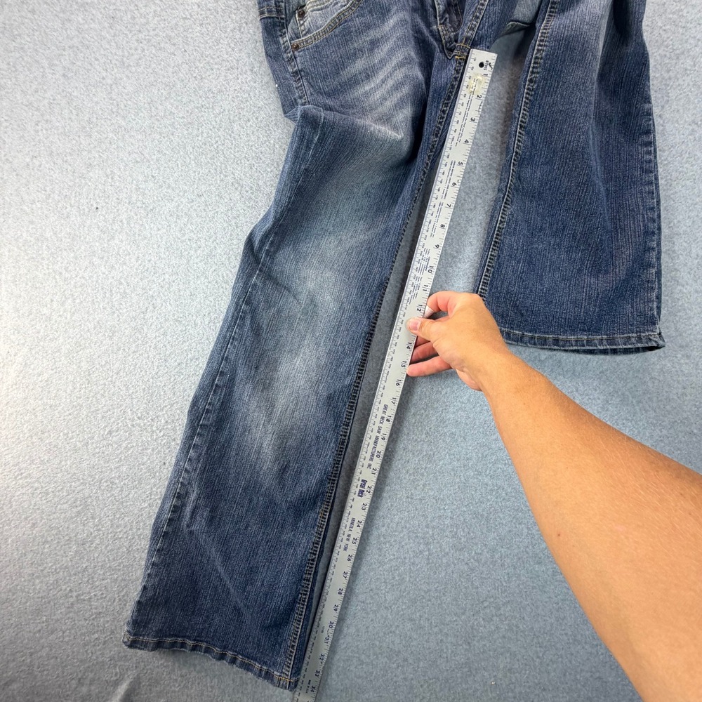 Angels Womens Size 7 Long Bootcut Jeans Blue Medium Wash Low Rise Y2K RN 110251 - Picture 6 of 9
